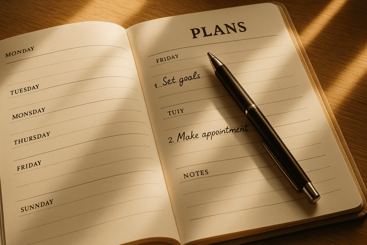 A symbolic visual representing productivity and mental clarity.